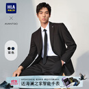 海澜之家西服套装男春秋新轻商务经典系列西装套装 黑色02【西服+西裤】 L 175/96B推荐138~150斤