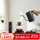 泰摩进阶手冲咖啡套装礼盒 温控手冲咖啡壶磨豆机便携咖啡机生日礼物 进阶型套装-【栗子S5曜石黑】