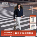 波司登（BOSIDENG）【谷爱凌同款】26冬新款90绒羽绒服女复古工装脱卸帽毛领保暖外套 【店长推荐】海滨深蓝5F77 M 165/88A 体重约110-120斤