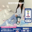 ROSYDOEDIANRDD多喝热水 大容量冰霸杯保温杯保冷杯吸管杯实用礼物伴手礼水杯 粉棕波点+棕色背带