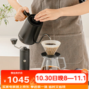 泰摩进阶手冲咖啡套装礼盒 温控手冲咖啡壶磨豆机便携咖啡机生日礼物 进阶型套装-【栗子C5|曜石黑】