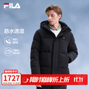斐乐大白鹅绒|FILA官方男装冬季90绒羽绒服防水透湿商务休闲保暖外套 正黑色-BK L 175/96A/L