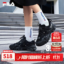 斐乐【杨幂同款】猫爪5丨FILA老爹鞋女鞋黑色鞋子休闲厚底增高运动鞋 黑-BK 37.5