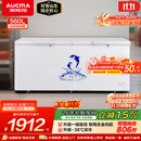 澳柯玛（AUCMA）560升家用单温冷柜 大容量冰柜 卧式囤货大冰箱 冷藏冷冻转换顶开门冷柜 BC/BD-560TC 以旧换新