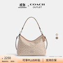 蔻驰（COACH）奥莱女士女包经典标志LAUREL 31号流浪包单肩斜挎包腋下礼物秋季 （升级款）SV/沙黄色/灰褐色
