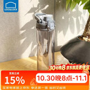 乐扣乐扣（LOCK&LOCK）人鱼线塑料运动水杯夏天便携水壶带刻度提手男女水杯子700ML灰色