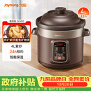 九阳（Joyoung）电炖锅电炖盅电砂锅炖汤盅煲汤锅多功能锅紫砂锅燕窝炖盅煮粥锅直炖4L大容量 可预约保温GD410