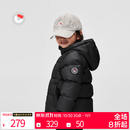 保姆鹅 儿童羽绒服宝宝短款加厚白鸭绒外套男童女童保暖防风冬[NG2637] 黑 130