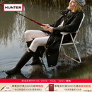HUNTER雨靴户外露营女鞋惠灵顿经典英伦防水防滑骑士靴女长筒女靴高筒靴 哑光黑色/BLK 38