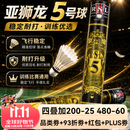 亚狮龙（RSL）5号羽毛球比赛耐打飞行稳定室内训练运动专业用球鸭毛77速 亚狮龙【5号-77速-鸭毛】 3筒 羽毛球