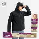 KOLON SPORT/可隆雪脊防水羽绒服 男士透湿耐磨户外轻量鹅绒夹克冲锋衣 LHDJ6WNT15-BK 黑色 L 175/96A