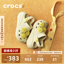 卡骆驰（CROCS）经典泡芙叠影玫瑰洞洞鞋户外厚底花园鞋沙滩鞋女鞋凉鞋|214028 极白色-2MD 36 /37(220mm)