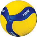 MIKASA 米卡萨 V200W 专业比赛排球 FIVB认证 防滑耐磨 学生训练专用 蓝色/黄色 Official