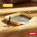 狗厕所小型犬狗狗专用尿盆冲水大型犬大小便神器泰迪尿尿砂盆便盆 围栏厕所黄中小型犬