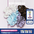 ROSYDOEDIAN 撇起系列 绣球发圈丸子头低马尾扎发头绳皮筋发圈头饰礼物高颜值 棕色波点