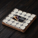 美斯尼 无味蜡烛 茶壶茶杯加热保温茶蜡茶道功夫茶具配件 白色  50只