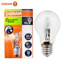 欧司朗（OSRAM）卤素灯泡 A型透明大球泡可调光卤钨灯泡E27螺口黄光 46W黄光