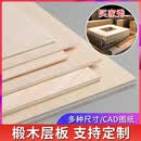 椴木板 三合板 小木片木板块薄木板材烙画笔绘画板隔离板diy沙盘建筑模型拼装手工材料规格 0.15*45*45厘米 5片