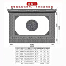 中式庭院仿古砖雕影壁墙照壁墙圆形砖雕福字浮雕尺寸支持定制设计 套餐三（藤草福款）不含运费
