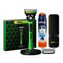 吉列（Gillette）剃须刀手动刮胡刀labs刀雷蛇限定5层1刀架 2刀头1底座送男友礼物 雷蛇极光礼盒标配+原装盒+海洋啫