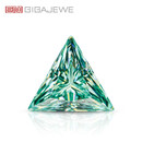 GIGAJEWE绿色直三角形切割莫桑钻 VVS1 裸石 多种规格 珠宝制作 5.0mm 0.5克拉