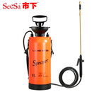 市下（seesa） 市下牌喷水壶园艺喷壶浇花洒水农药打药机农用手动气压式喷雾器 8L可弯头伸缩铜杆配3米皮管