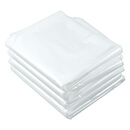 塑料袋子大号透明pe平口袋高压薄膜袋加厚食品防潮收纳包装袋定做 60x80CM 50只装双层20丝