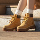 添柏岚（Timberland）女鞋 春秋户外复古休闲鞋厚底运动鞋防滑防水高帮靴踢不烂大黄靴 A5RJD231/晒图返10 (建议拍小一码) 37.5 235mm