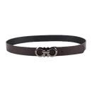 【9成新】菲拉格慕(Salvatore Ferragamo) 经典款 男士GANCINI双面可调式腰带 0689112_C_100【情人节礼物】