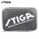 斯帝卡STIGA 皮革乒乓球拍套拍包 双层方形乒乓球包 CP-5W31灰色