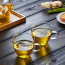 美斯尼 玻璃杯子小品茗杯小茶杯功夫茶杯加厚耐热茶具配件150ml两只装