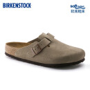 BIRKENSTOCK勃肯软木包头拖鞋外穿拖鞋Boston系列 灰色窄版560773 38