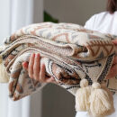 魅若丝北欧风办公室空调毯针织毯休闲毛毯汽车披肩宿舍午睡毯子非 纳尔瓦 150厘米200厘米双人毯