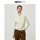 奈蔻商场同款冬季绵羊毛针织衫女高级感 白色 XL