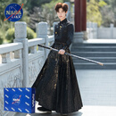 NASALIKE重磅2025春季汉服马面裙男款织金刺绣新中式国风表演服套装男女同 【织金金纹】上衣下裙 不含护腕 S