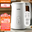 苏泊尔（SUPOR）1.5L侧显温度烧水壶  触控操作 5段调温保温恒温电热水壶电水壶 养生 SW-15J71A