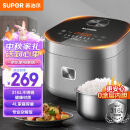 苏泊尔（SUPOR）电饭煲 0涂层电饭锅4L大容量 316L不锈钢内胆4-6个人 家用智能多功能无涂层电饭煲SF40FC9001