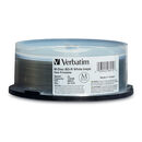 Verbatim 100GB 4X 白色 M 盘 BD-R BDXL 25pk 主轴 - 耐用 10 年有限保修