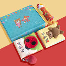 拉拉布书（LALABABY）早教婴儿抓握与视觉训练安静书撕不烂可啃咬手撕撕书礼盒 LALA布书-婴儿感官训练礼盒