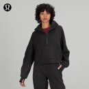 lululemon 丨Scuba 女士宽松款高领卫衣 LW3FJ6S 黑色 M/L