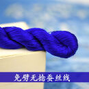 其他绣匠110号6A免劈无捻绒花线手工diy桑蚕丝线直接刷绒蓝星花 免劈无捻7号大支