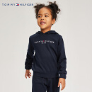 TOMMY HILFIGER汤米童装卫衣春秋季新品女童时尚连帽卫衣中大童上衣外套 暗夜蓝 155 /76【建议身高158-170cm】