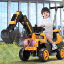 吉吉鱼【大号全电动】儿童玩具男孩电动挖掘机可坐可骑大号挖土机工程车模型2-3-6岁儿童玩具车生日礼物