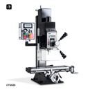 呲铁 CTGS20微型钻铣床小台钻微型铣床小型铣床钟表机床钻铣机学校实验室教学机床无级变速小铣床
