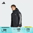 adidas休闲保暖连帽棉服男装阿迪达斯官方轻运动IX8884   黑色（推荐选大一码）   S