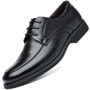 波图蕾斯(Poitulas)英伦男士商务休闲鞋正装皮鞋男系带耐磨 9829 黑色 42