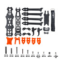 PZXFPV穿越机MGC MAK4碳纤维机架5寸6寸7寸mark4无人机花式 定制款 10分钟续航 机架(含红色打印件) MGC MAK4 5寸