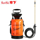 市下（seesa） 市下牌喷水壶园艺喷壶浇花洒水农药打药机农用手动气压式喷雾器 5L可弯头伸缩铜杆6米皮管