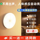 大九卫 人体感应灯led起夜小夜灯光控免打孔安装楼梯灯洗手间玄关全自动 特惠同款发2个【白光】