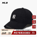 MLB帽子男女四季软顶棒球帽休闲运动鸭舌帽3ACP7701N-50BKS-F/黑色